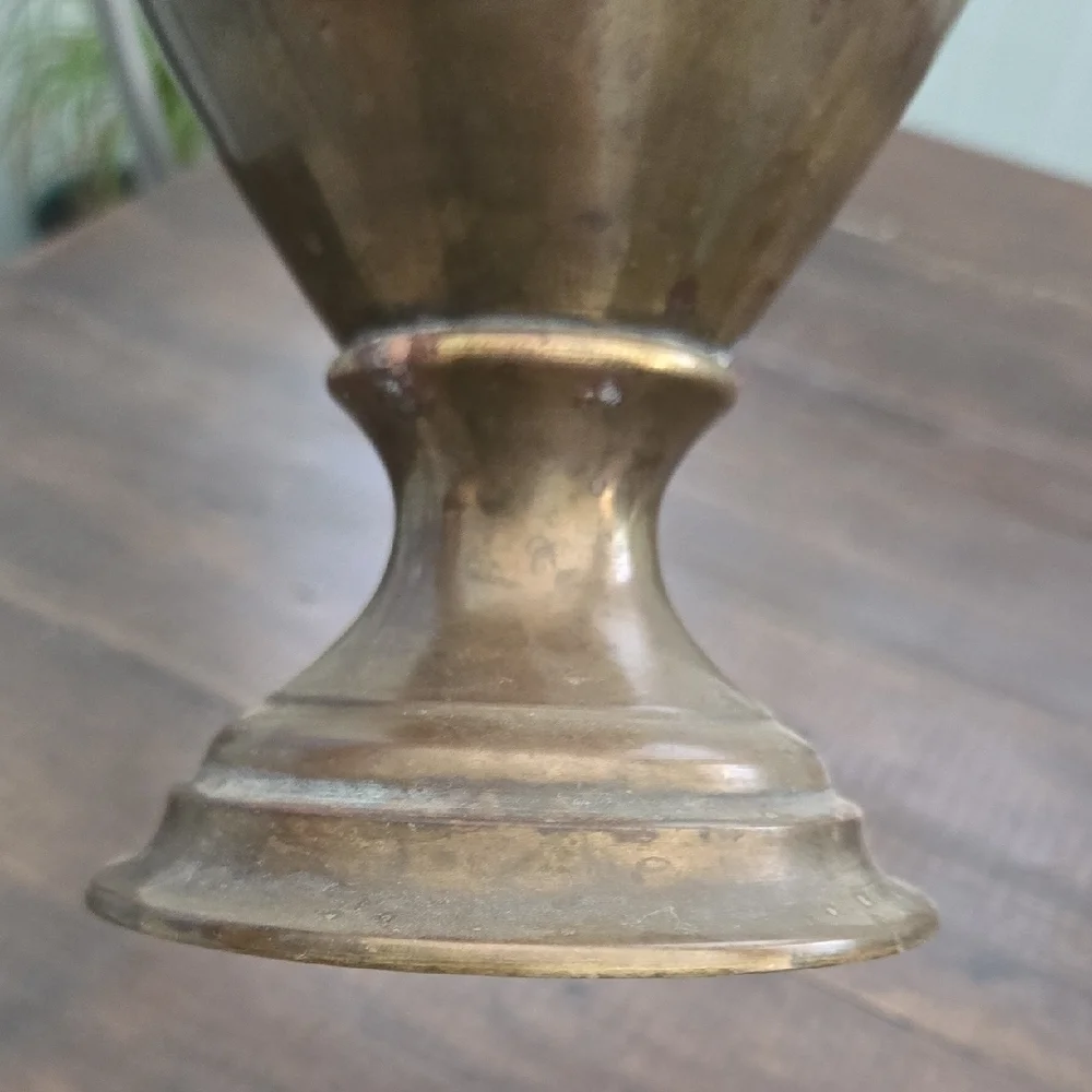 Vintage Brass Middle Eastern Vase